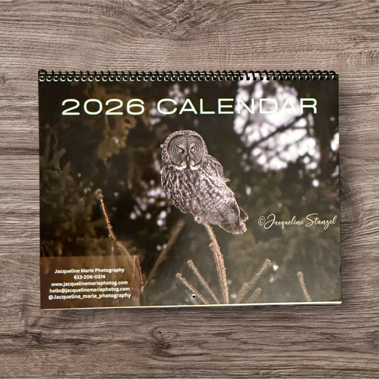 2025 Canadian Wildlife Calendars – Foxes, Owls & Assorted Nature Photography