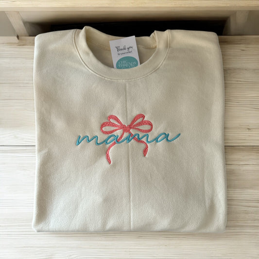 Mama with Bow Sweater